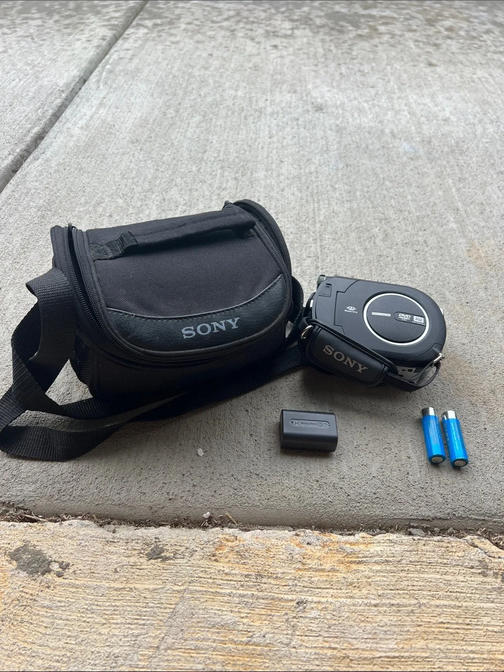 Sony Black Digital Camcorder with Carry Case and Accessories